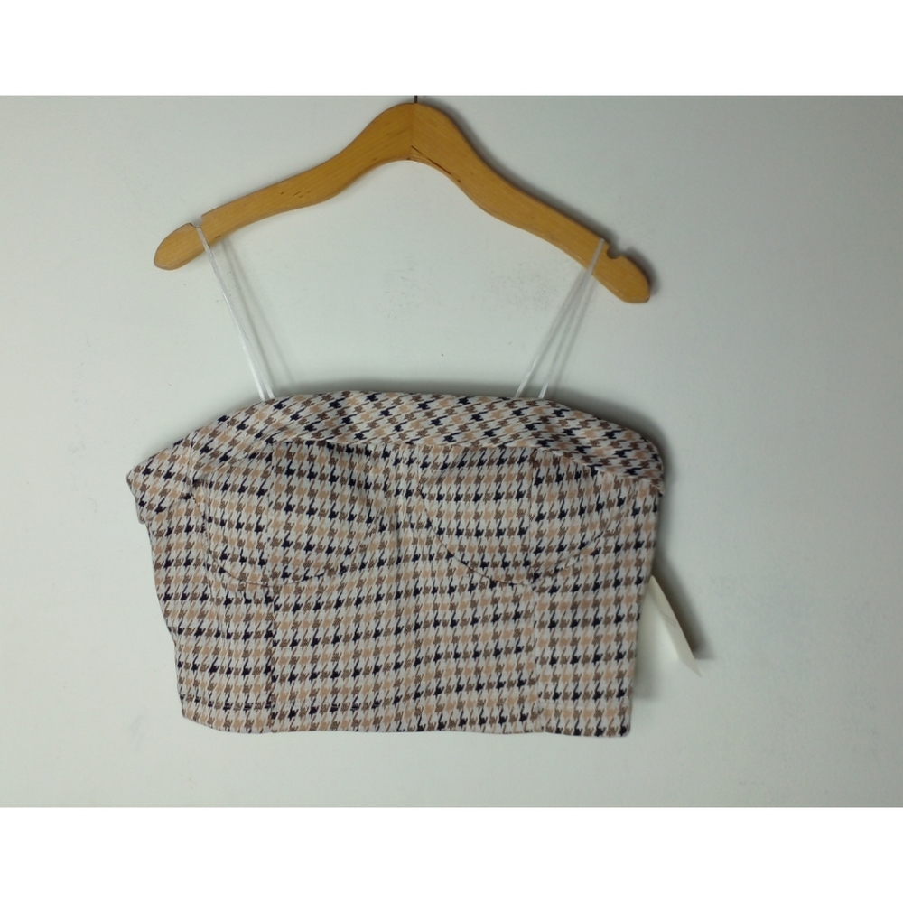 Meraki Women's Cropped Printed Crop Top Size XL